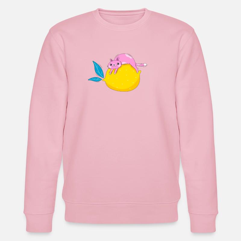 Chat et citron - Sweat bio CHANGER Stanley/Stella Unisexe - rose pâle