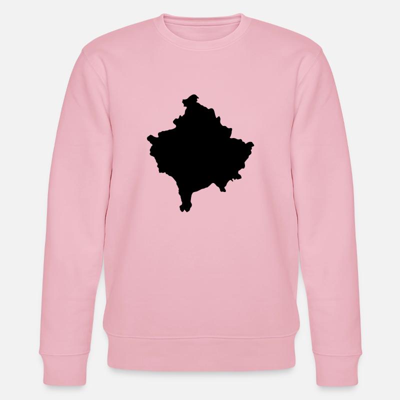 KOSOVO Map - Stanley/Stella Unisex Bio-Sweatshirt CHANGER  - Hellrosa