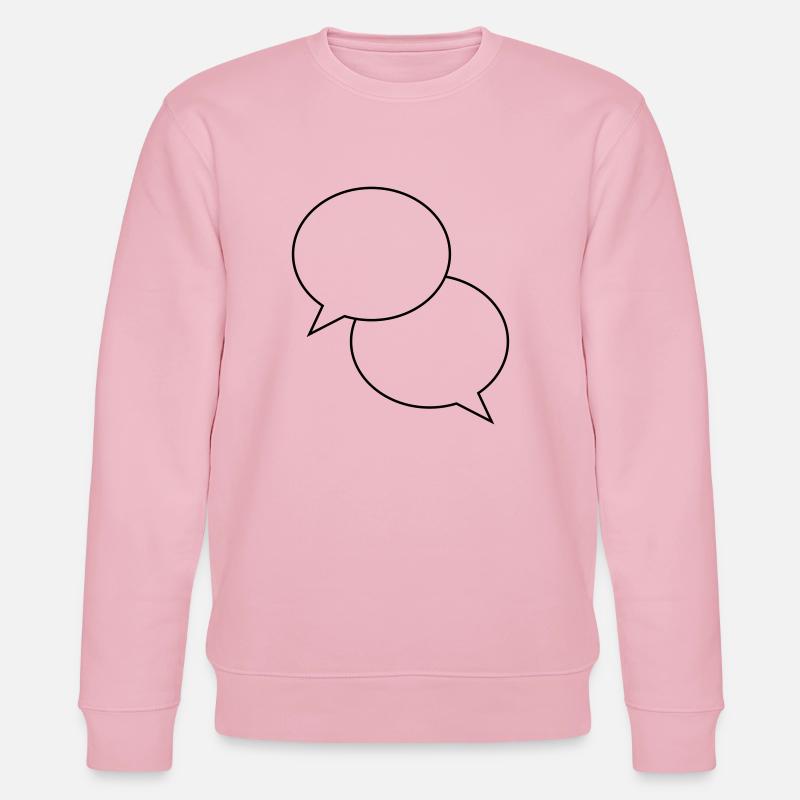 sprechblasen design - Stanley/Stella Unisex Bio-Sweatshirt CHANGER  - Hellrosa