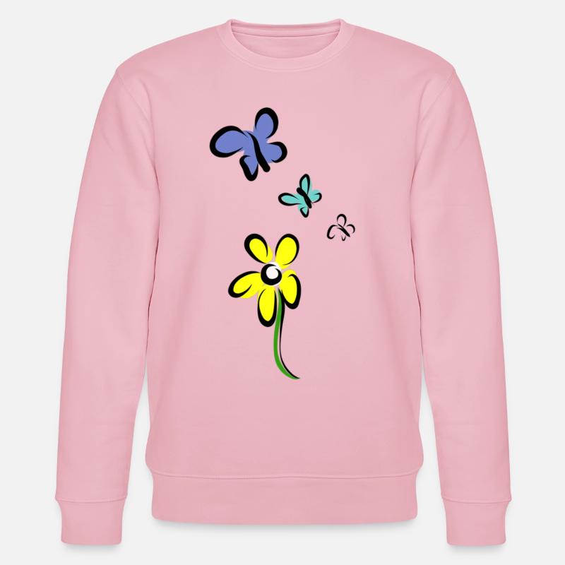 Nicht nur eine Blume - Stanley/Stella Unisex Bio-Sweatshirt CHANGER  - Hellrosa