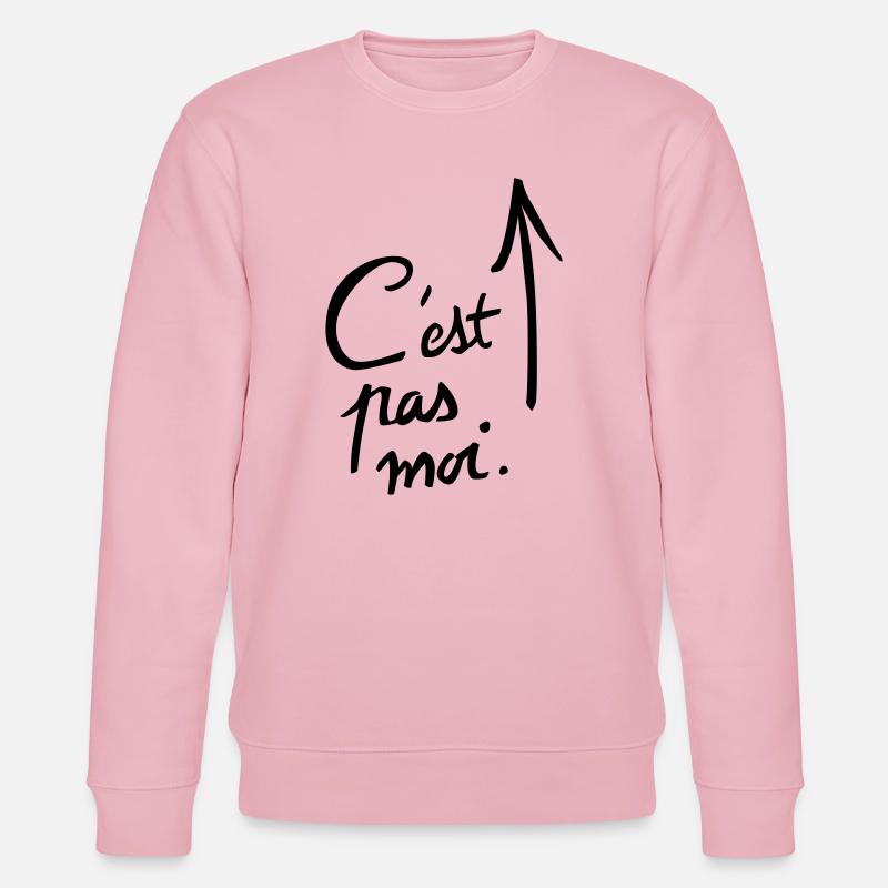 c'est pas moi. - Sweat bio CHANGER Stanley/Stella Unisexe - rose pâle