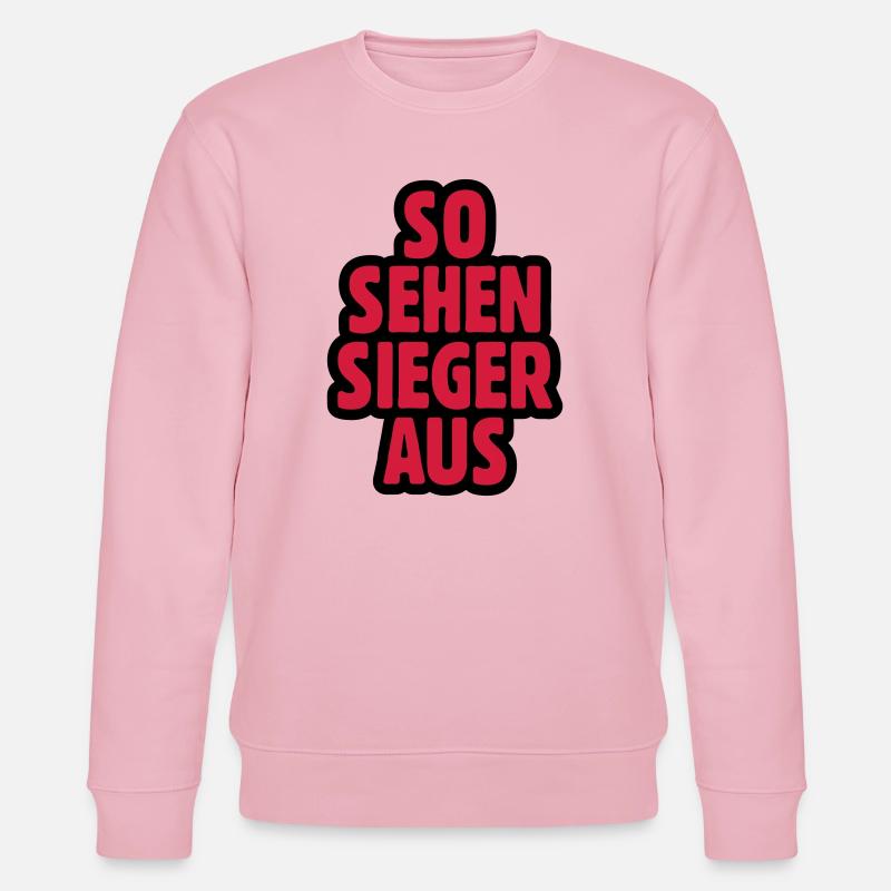 SO SEHEN SIEGER AUS - Stanley/Stella Unisex Bio-Sweatshirt CHANGER  - Hellrosa