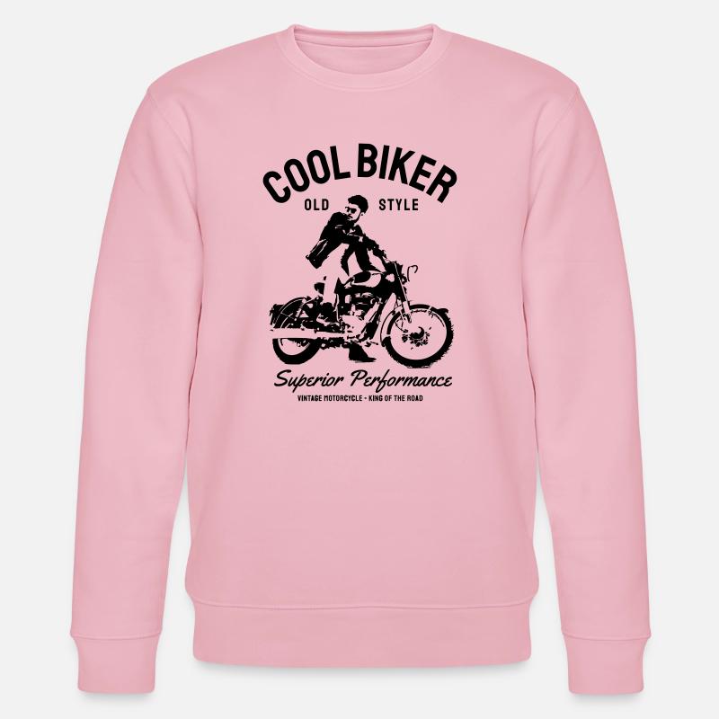 Biker design moto - Sweat bio CHANGER Stanley/Stella Unisexe - rose pâle