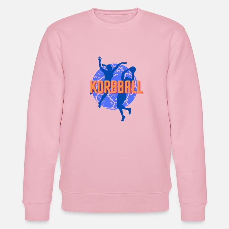 Korbball blaues Logo - Stanley/Stella Unisex Bio-Sweatshirt CHANGER  - Hellrosa