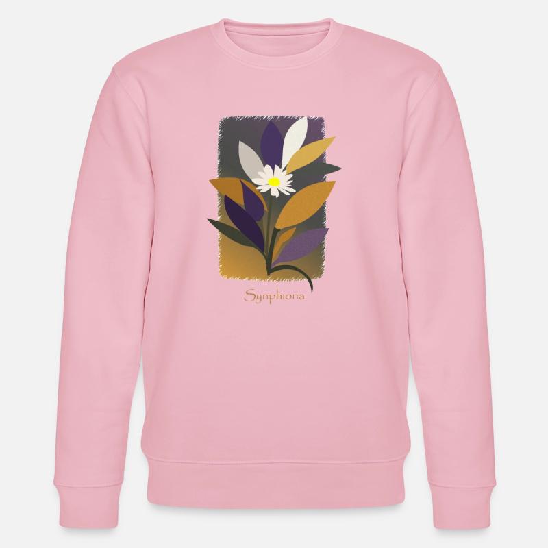 Warm gefärbte Synphonia-Blume - Stanley/Stella Unisex Bio-Sweatshirt CHANGER  - Hellrosa