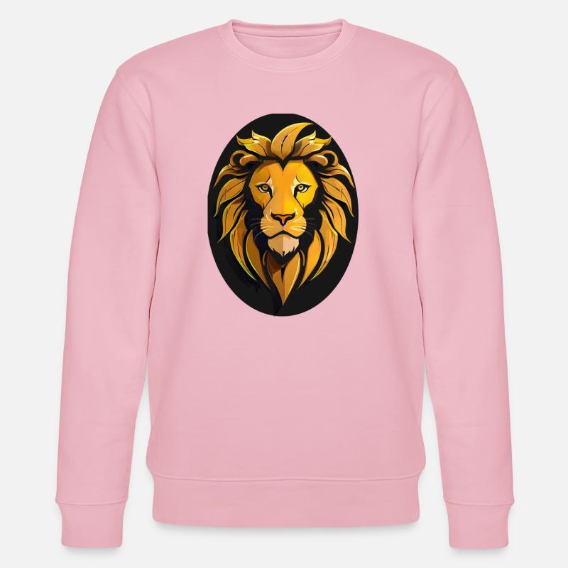 Löwe - Stanley/Stella Unisex Bio-Sweatshirt CHANGER  - Hellrosa