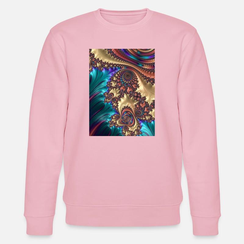 Abstrakt - Stanley/Stella Unisex Bio-Sweatshirt CHANGER  - Hellrosa