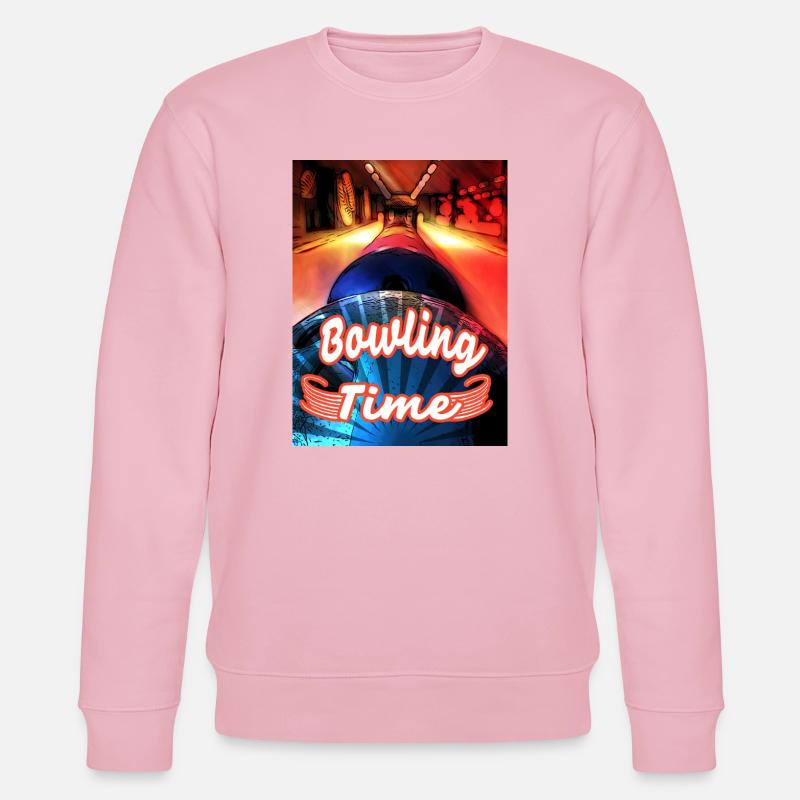 Its Bowling Time - Stanley/Stella Unisex Bio-Sweatshirt CHANGER  - Hellrosa