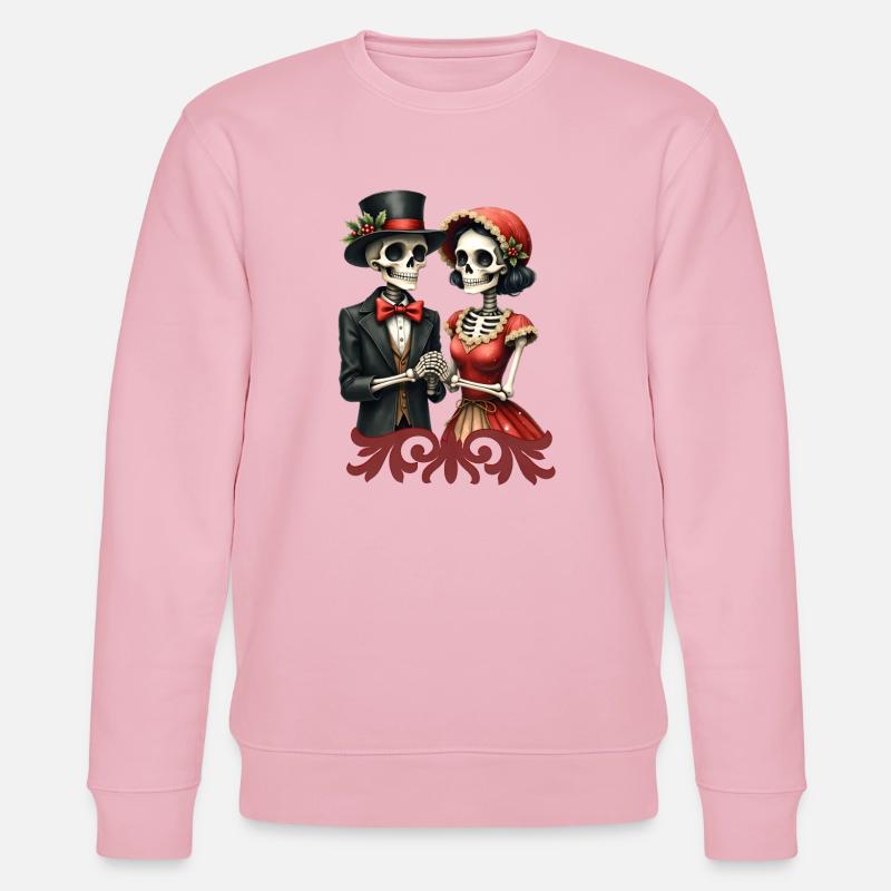 Weihnachtsromantik der Knochen. - Stanley/Stella Unisex Bio-Sweatshirt CHANGER  - Hellrosa