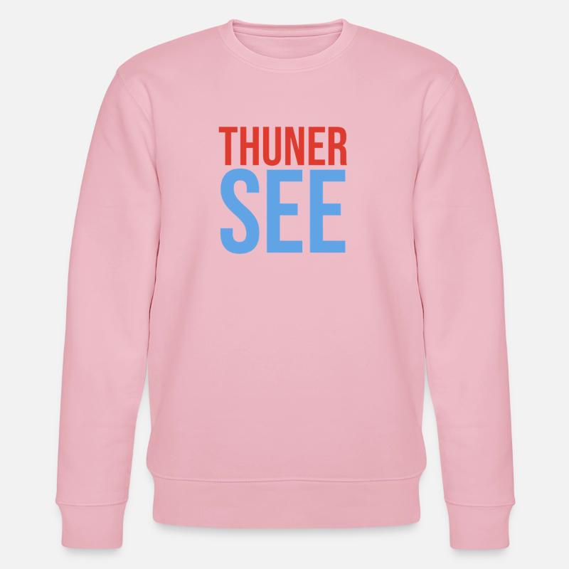 Thunersee Souvenir T-Shirt - Stanley/Stella Unisex Bio-Sweatshirt CHANGER  - Hellrosa