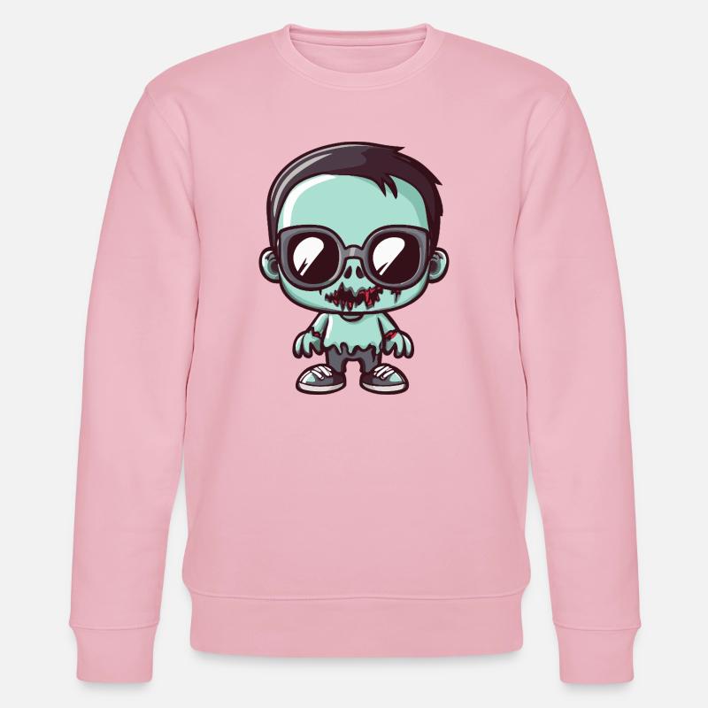 Zombie Stil Illustration - Stanley/Stella Unisex Bio-Sweatshirt CHANGER - Hellrosa
