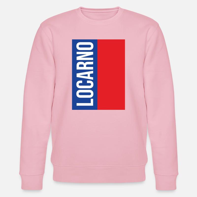 Traditionelles Tessiner Souvenir - Stanley/Stella Unisex Bio-Sweatshirt CHANGER  - Hellrosa