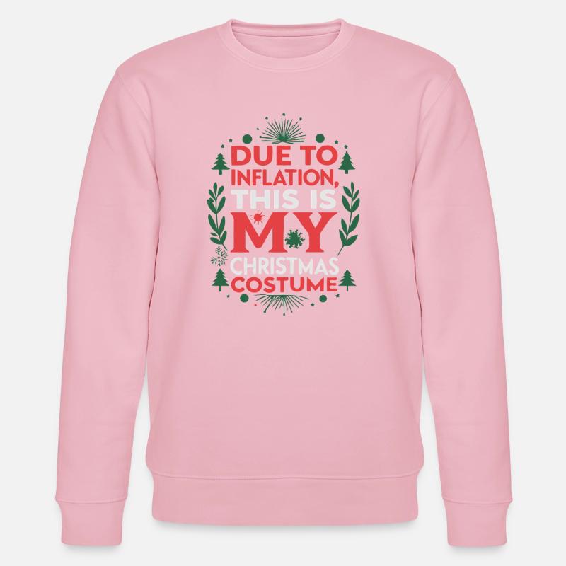 Inflation-Weihnachtskostüm - Stanley/Stella Unisex Bio-Sweatshirt CHANGER  - Hellrosa
