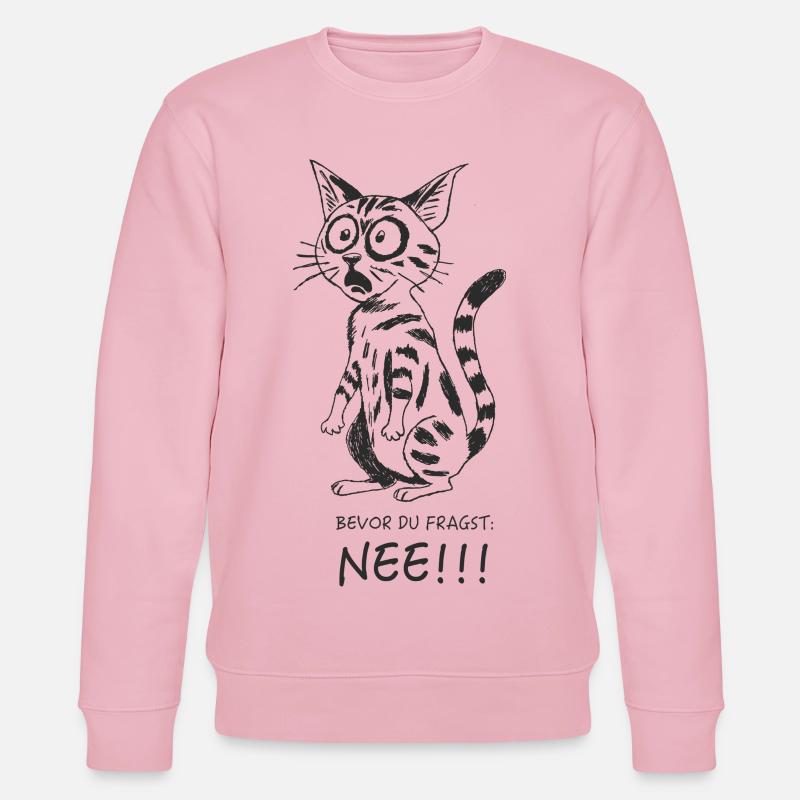 Bevor Du fragst.. - Stanley/Stella Unisex Bio-Sweatshirt CHANGER  - Hellrosa
