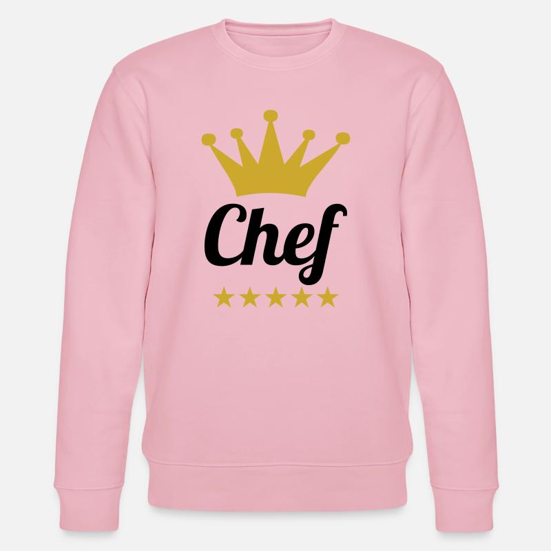 Chef Toque – Küche – Koch - Stanley/Stella Unisex Bio-Sweatshirt CHANGER  - Hellrosa