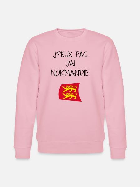 J'peux pas J'ai Normandie - Sweat bio CHANGER Stanley/Stella Unisexe - rose pâle