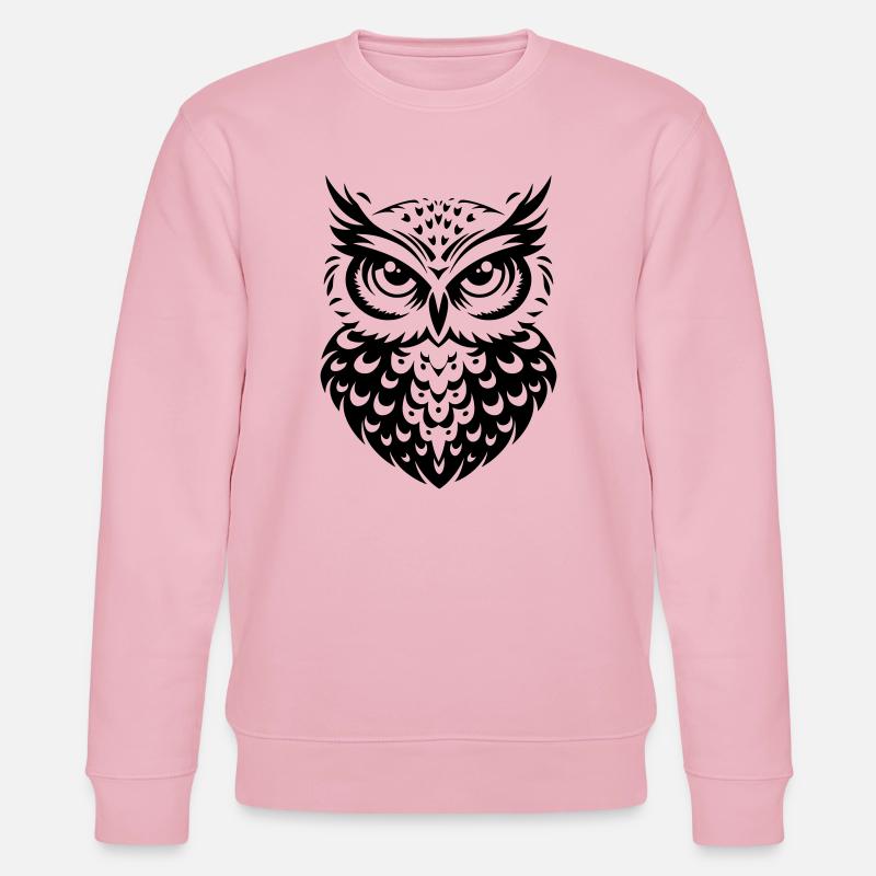 Eule - Stanley/Stella Unisex Bio-Sweatshirt CHANGER  - Hellrosa