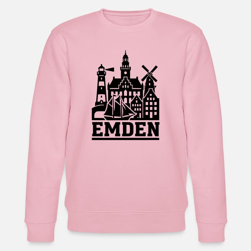 Emden Ostfriesland - Stanley/Stella Unisex Bio-Sweatshirt CHANGER  - Hellrosa