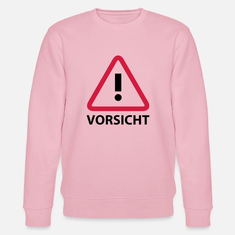 Vorsicht - Stanley/Stella Unisex Bio-Sweatshirt CHANGER  - Hellrosa