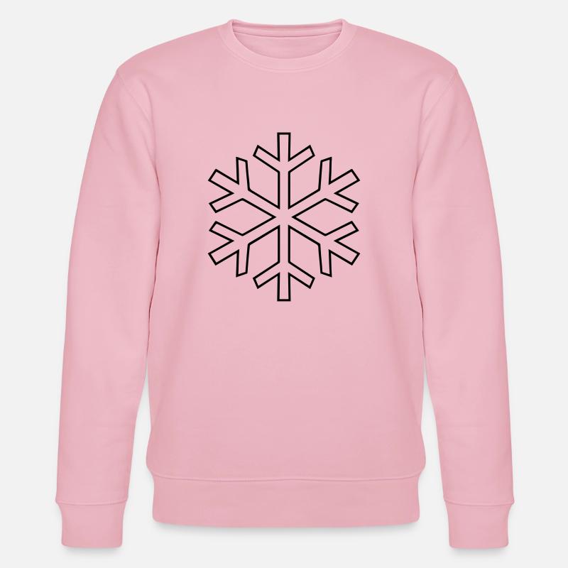 snowflake - Stanley/Stella Unisex Bio-Sweatshirt CHANGER  - Hellrosa