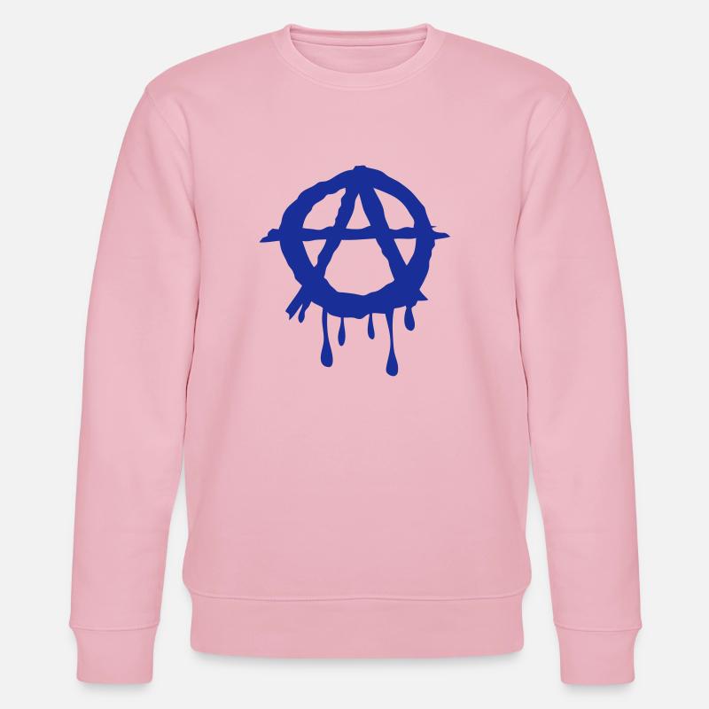 a anarchy logo 602 - Sweat bio CHANGER Stanley/Stella Unisexe - rose pâle