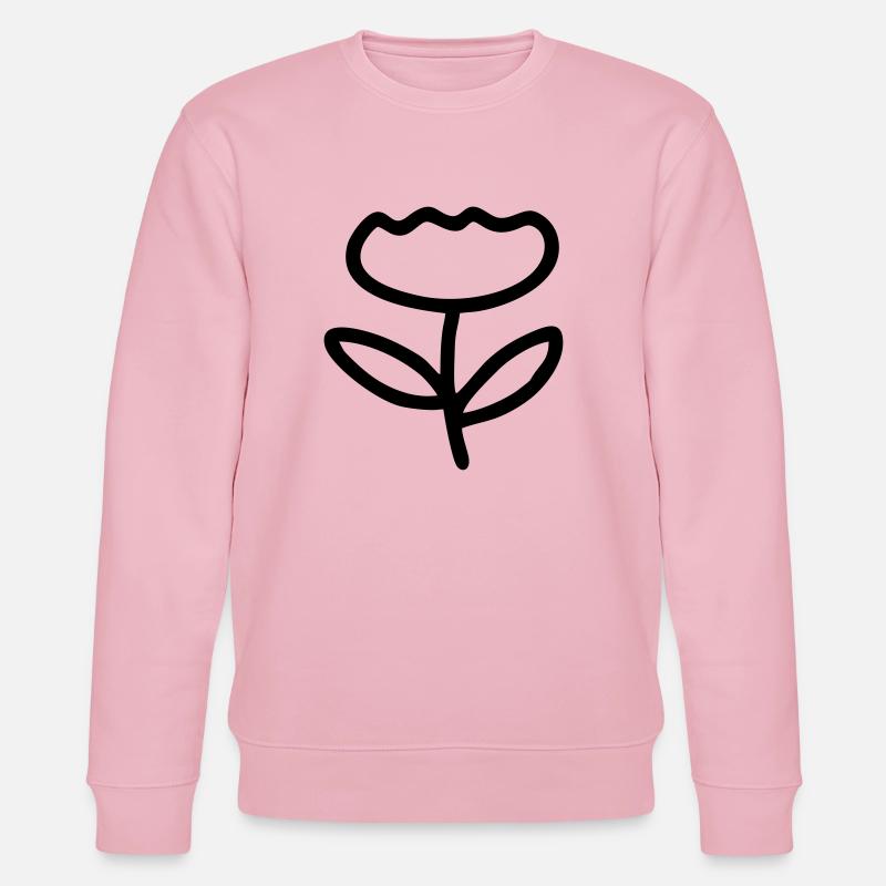 Schöne Blume - Stanley/Stella Unisex Bio-Sweatshirt CHANGER  - Hellrosa