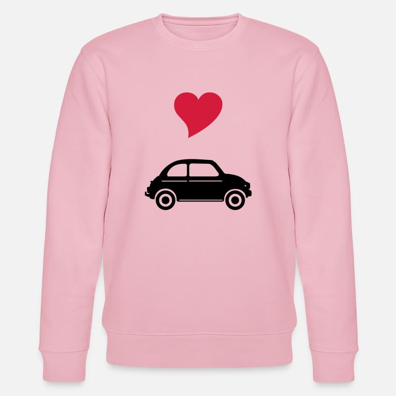 500 mit Herz - Stanley/Stella Unisex Bio-Sweatshirt CHANGER  - Hellrosa