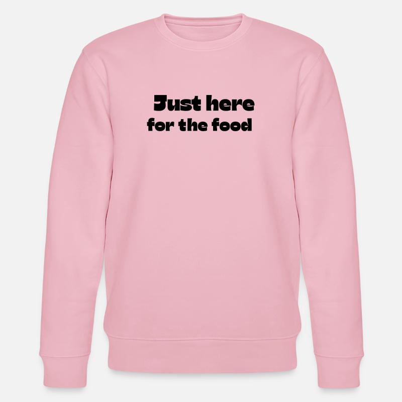Nur wegen des Essens hier - Stanley/Stella Unisex Bio-Sweatshirt CHANGER  - Hellrosa