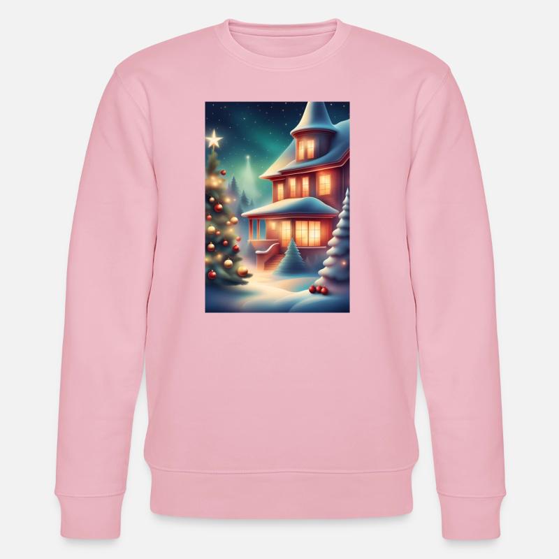 Merveilleuse période de Noël - Sweat bio CHANGER Stanley/Stella Unisexe - rose pâle