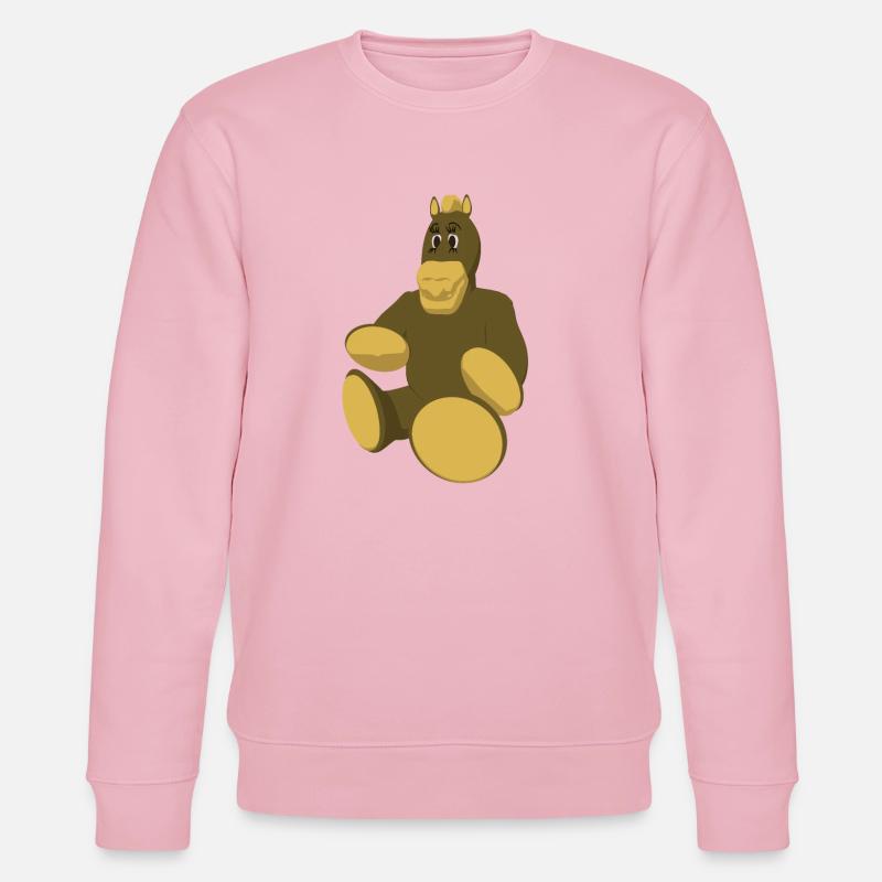 Pferd mit runden Füßen - Stanley/Stella Unisex Bio-Sweatshirt CHANGER  - Hellrosa