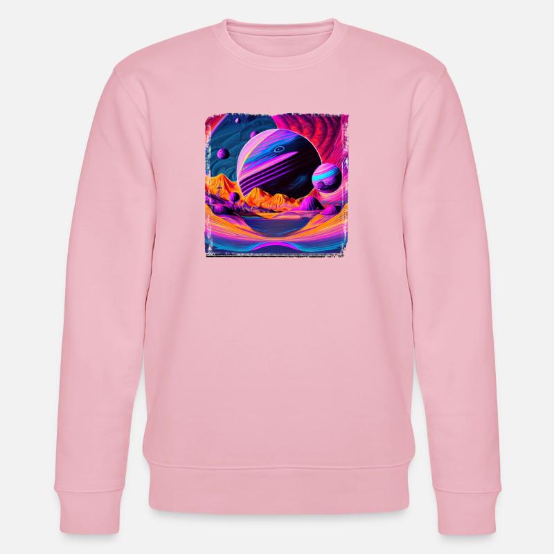 Neonplanet Landschaft - Stanley/Stella Unisex Bio-Sweatshirt CHANGER  - Hellrosa