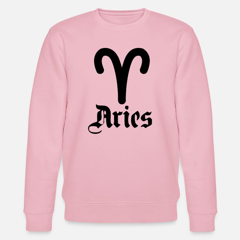 Sternzeichen Logo Widder - Stanley/Stella Unisex Bio-Sweatshirt CHANGER  - Hellrosa