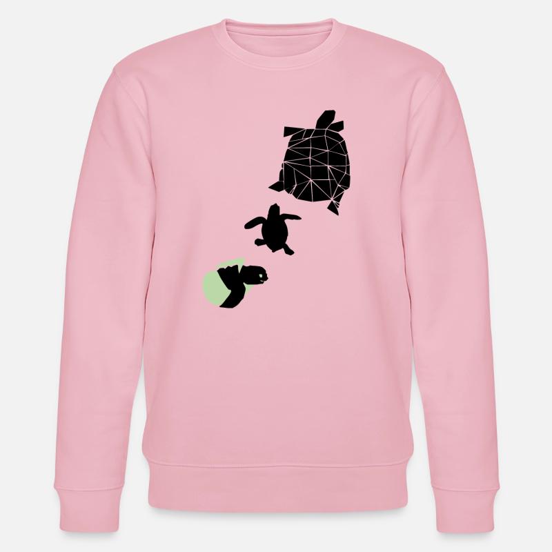Schildkröte - Stanley/Stella Unisex Bio-Sweatshirt CHANGER  - Hellrosa