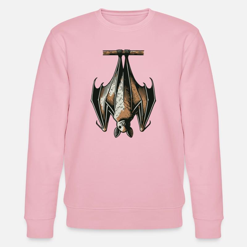 Fledermaus - Stanley/Stella Unisex Bio-Sweatshirt CHANGER  - Hellrosa