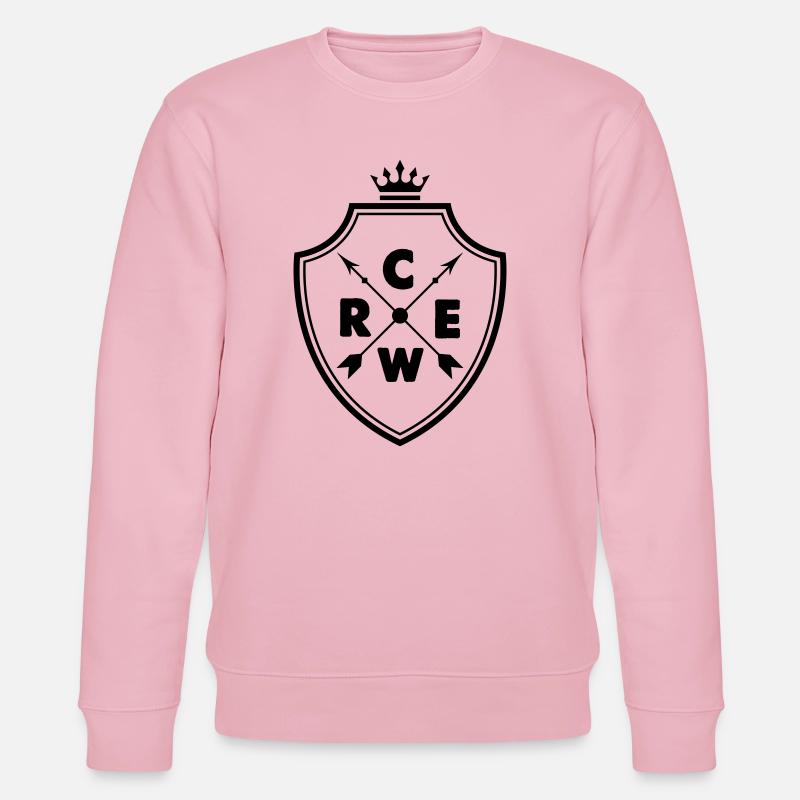Crew_wappen - Stanley/Stella Unisex Bio-Sweatshirt CHANGER  - Hellrosa