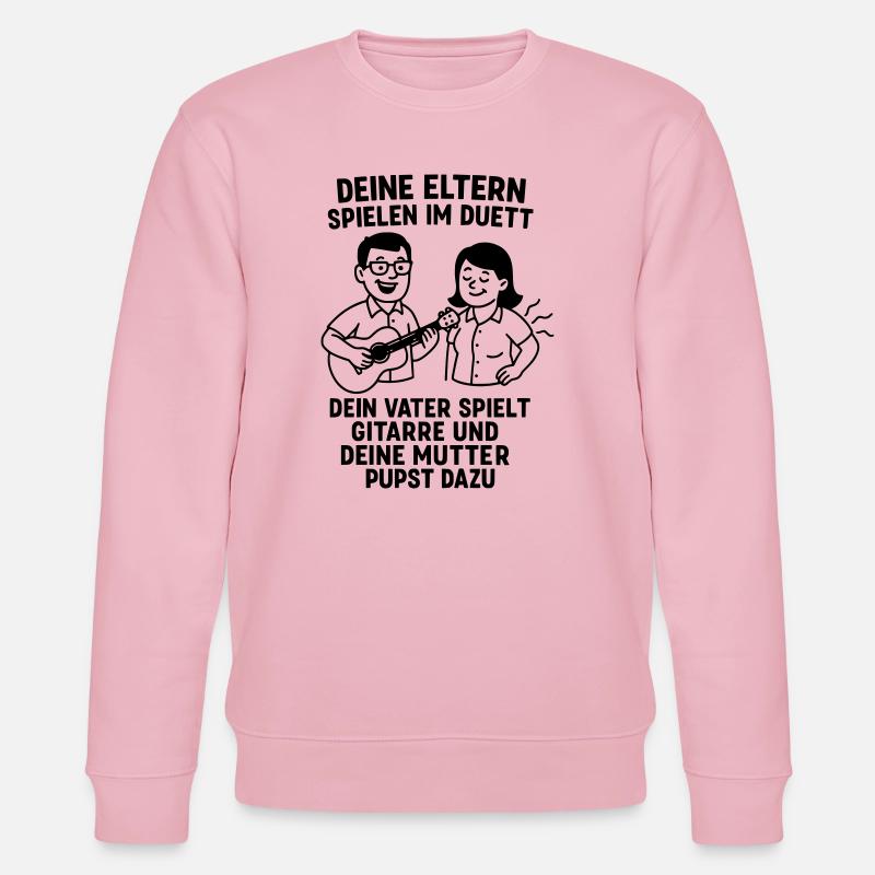 duett eltern musik - Stanley/Stella Unisex Bio-Sweatshirt CHANGER  - Hellrosa