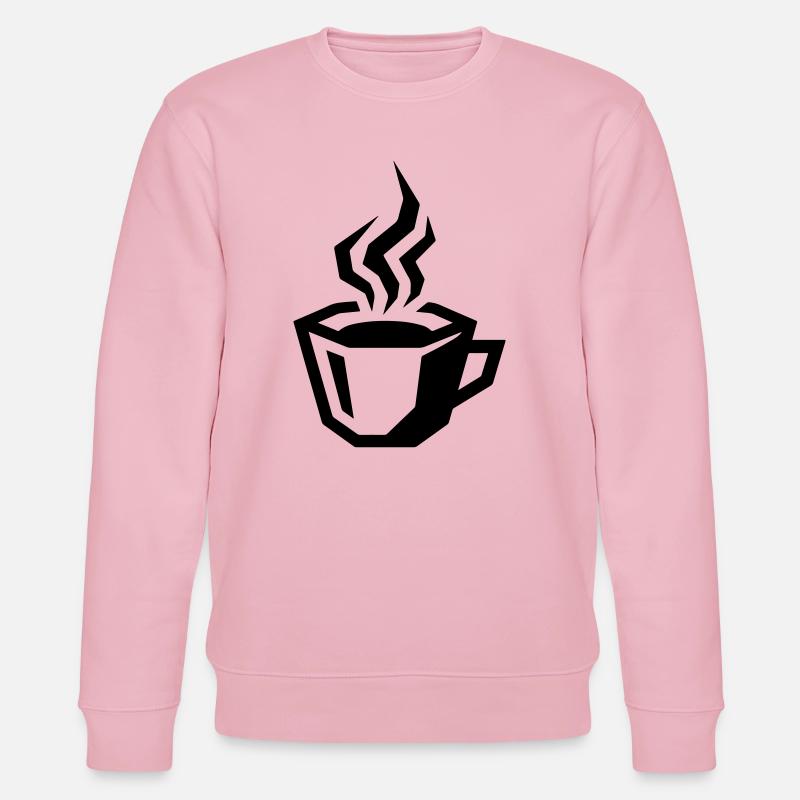 kaffee symbol coffee - Stanley/Stella Unisex Bio-Sweatshirt CHANGER  - Hellrosa