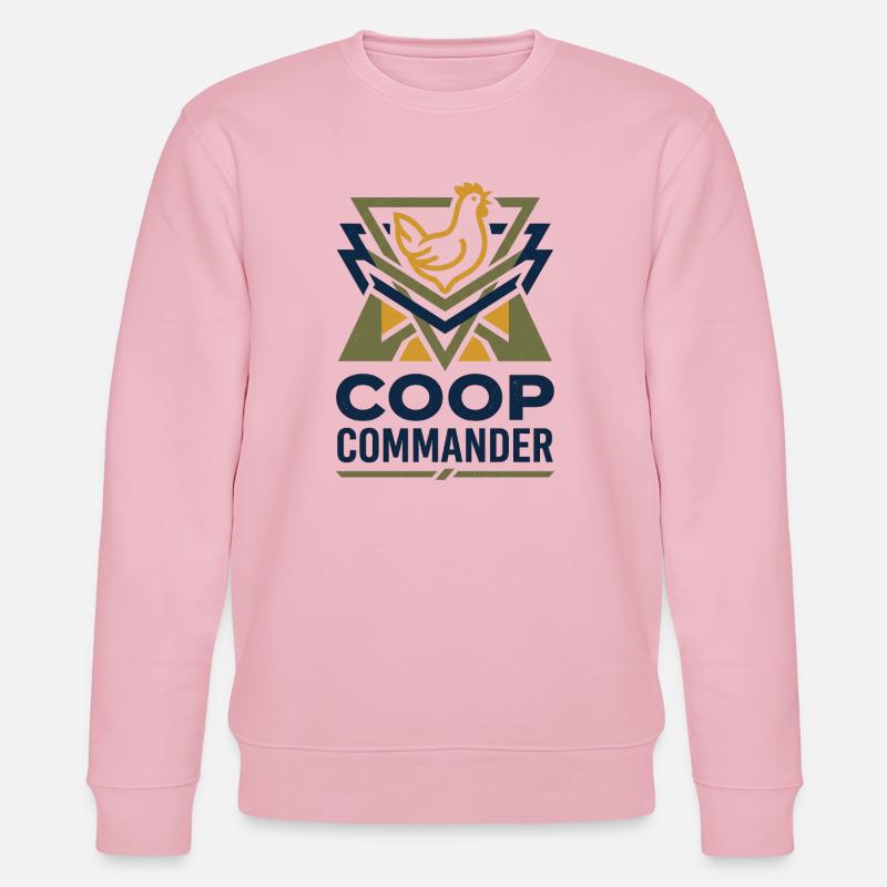 Hühner Checker - Stanley/Stella Unisex Bio-Sweatshirt CHANGER  - Hellrosa