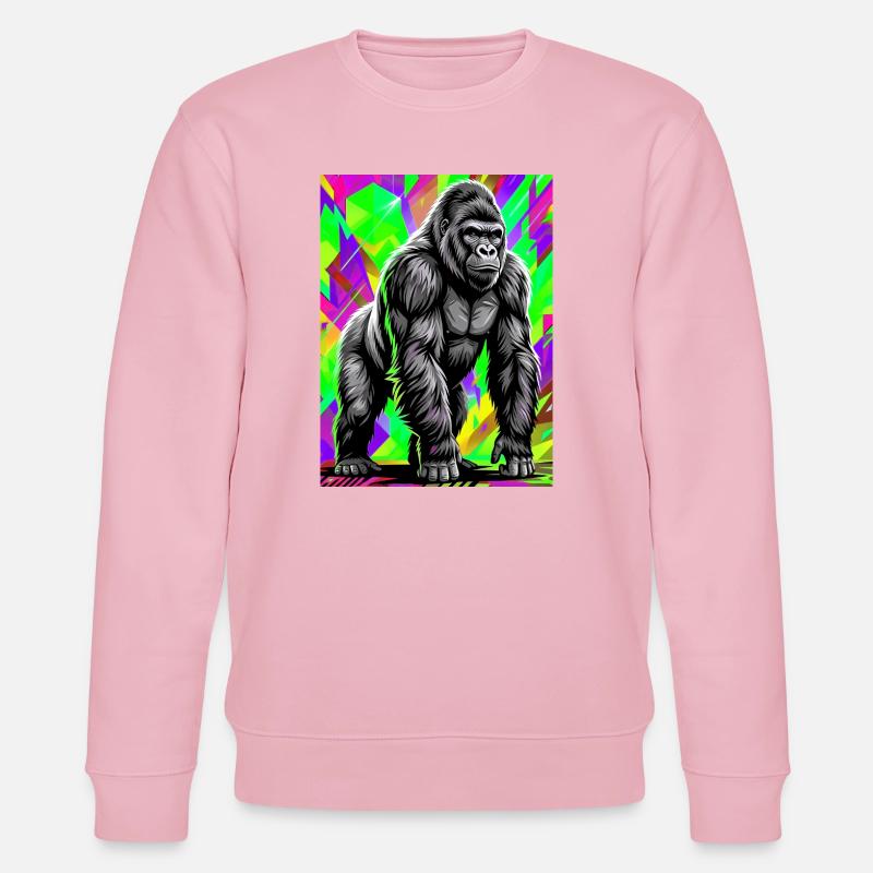 gorille - Sweat bio CHANGER Stanley/Stella Unisexe - rose pâle