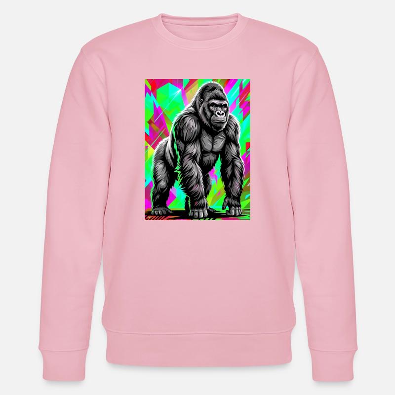 gorilla - Stanley/Stella CHANGER Unisex Organic Sweatshirt - cotton pink