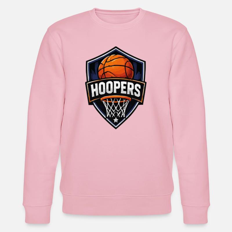 Logo de basket-ball Hoopers Shield - Sweat bio CHANGER Stanley/Stella Unisexe - rose pâle