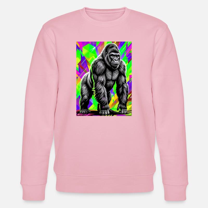 Gorilla - Stanley/Stella Unisex Bio-Sweatshirt CHANGER - Hellrosa