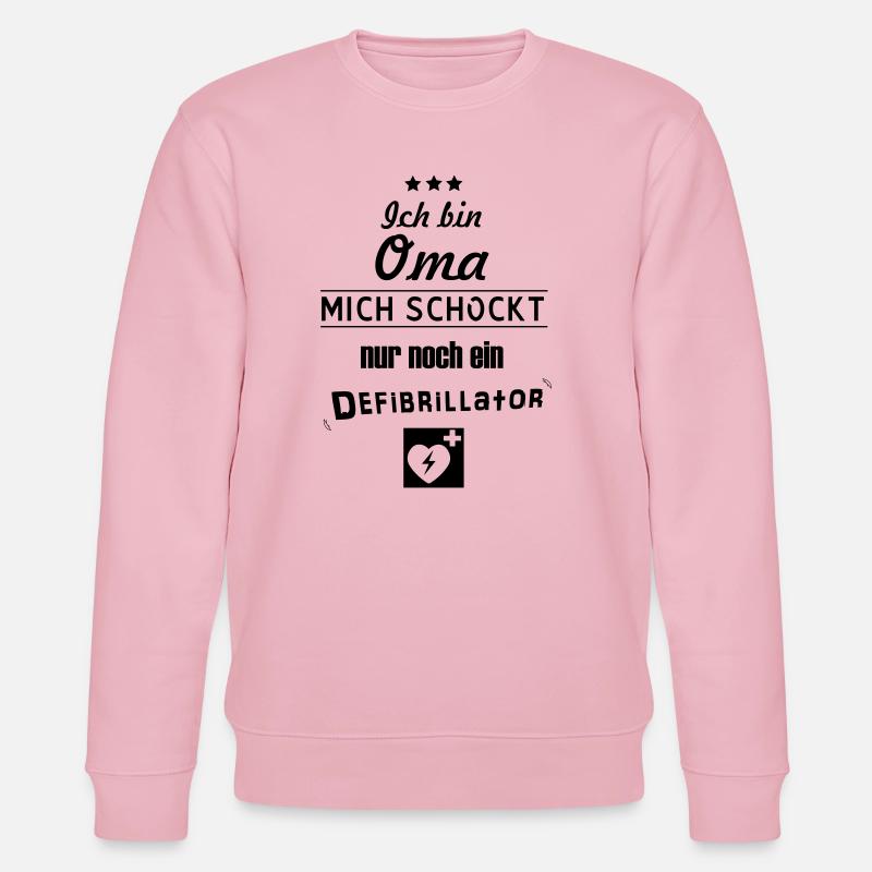 coole Oma - Stanley/Stella Unisex Bio-Sweatshirt CHANGER  - Hellrosa