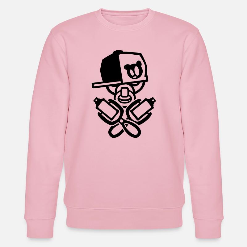 bébé graffiti - Sweat bio CHANGER Stanley/Stella Unisexe - rose pâle