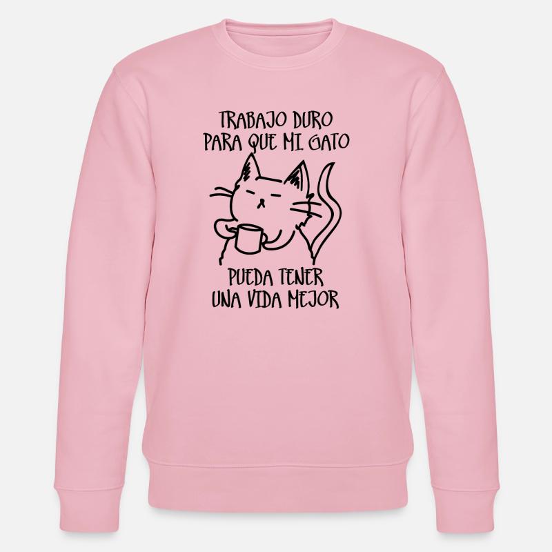 Harte Arbeit - Stanley/Stella Unisex Bio-Sweatshirt CHANGER  - Hellrosa