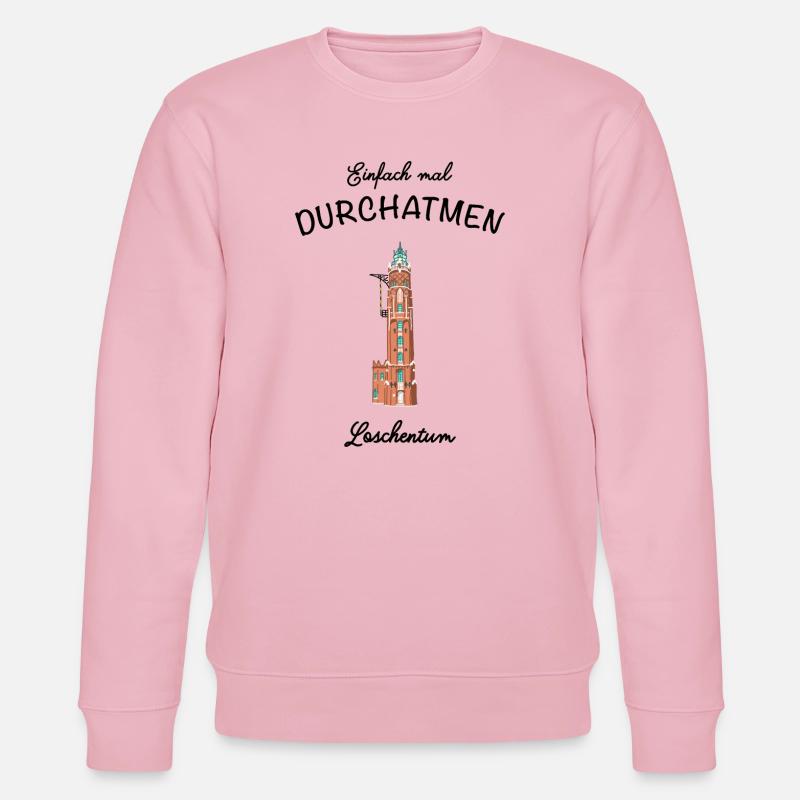 Bremerhaven, Leuchtturm Loschenturm - Stanley/Stella Unisex Bio-Sweatshirt CHANGER  - Hellrosa