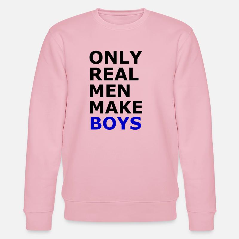 Echte Männer machen Jungs - Stanley/Stella Unisex Bio-Sweatshirt CHANGER  - Hellrosa