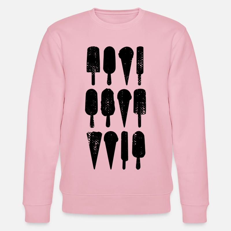 Eiscreme Sorten - Stanley/Stella Unisex Bio-Sweatshirt CHANGER  - Hellrosa