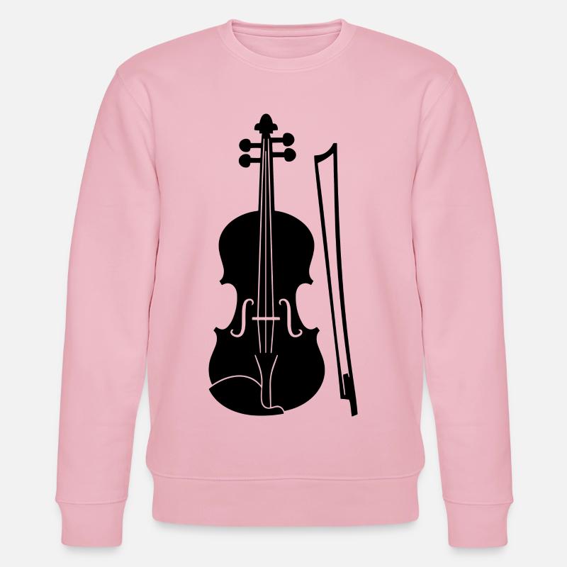 Violon graphique - Sweat bio CHANGER Stanley/Stella Unisexe - rose pâle