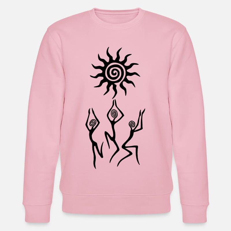 Der Tanz der Schwarzen Sonne - Stanley/Stella Unisex Bio-Sweatshirt CHANGER - Hellrosa